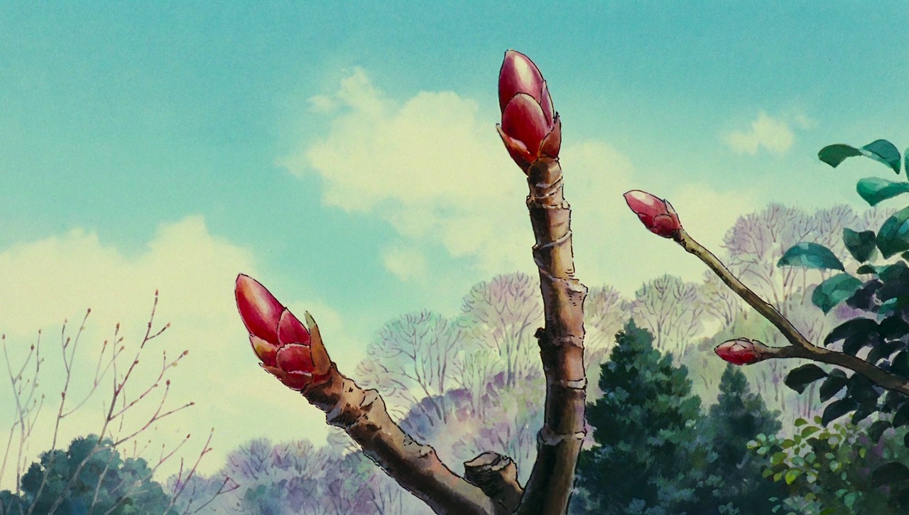 ghibli-collector:Nature - Art direction Kazuo Oga - Studio Ghibli’s Pom Poko -