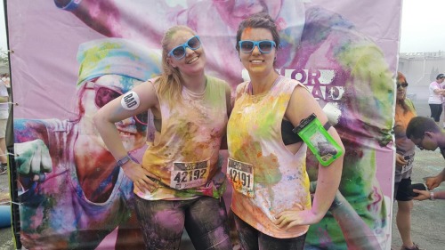 Some color me rad fun. My first 5k!