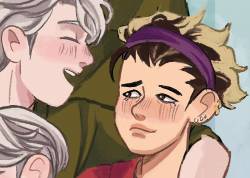 previews of my piece for @ai-yurionicezine ! it’s a family affair y’all!!preorders 