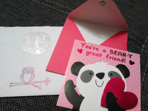 Got this super cute card in the mail last week! Uploading this a little late, but I’m still fi