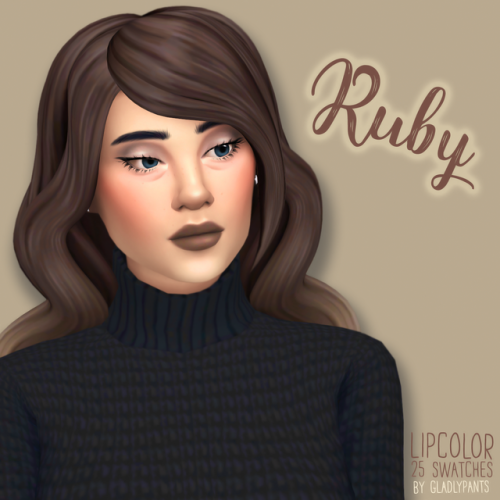 gladlypants - ♥ Ruby Lipcolor ♥I used the game’s default lip...