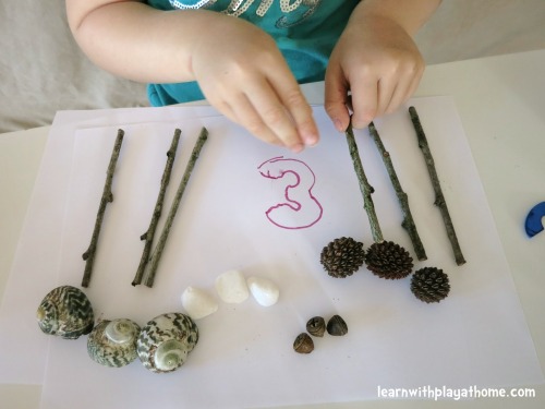 “An Invitation to Play and Learn with Numbers and Natural Materials”Things you’l