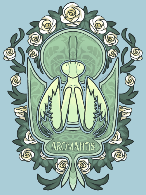 aromantic-official:blobbei-art:Just in time for Aromantic Awareness Week! I think mantises should be