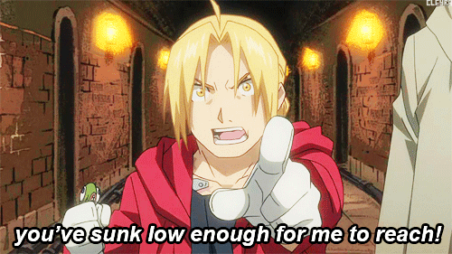 cleyra:  Actual dialogue that happened during FMAB episode 54 insp.