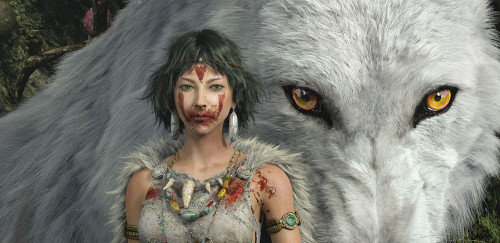 Princess-Mononoke  入特数码 角色培训www.artstation.com/artwork/v2dRAx 