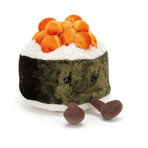 sushimode:jellycatstuffies:Jellycat Silly Sushis and Vivacious Vegetables(from left to right, top to