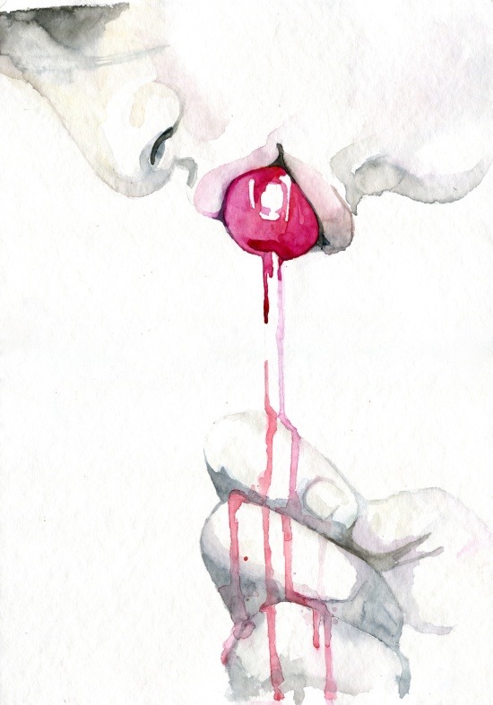artagainstsociety:  Sexy Watercolor Paintings by Cora-Tiana  