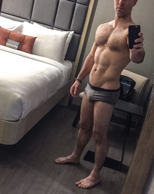 texasfratboy:  yummy muscle daddy with a sweet underwear bulge! hot!
