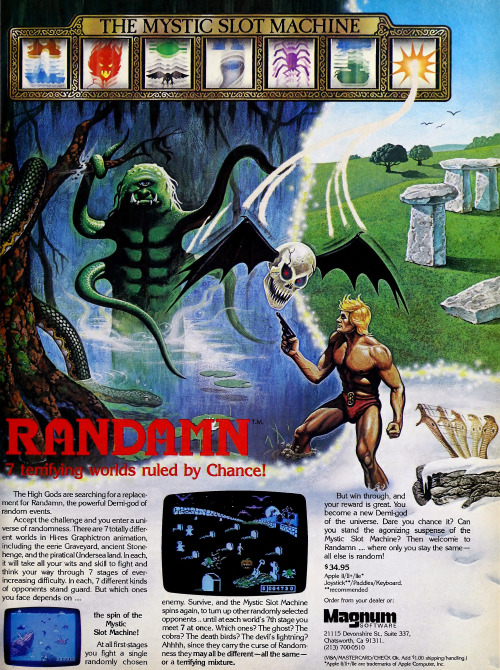 retrocgads:USA 1984 Randamn (Magnum - Apple II) 