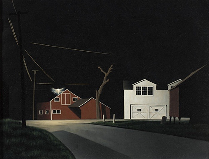 George Copeland Ault (Cleveland, Ohio, 1891 - Woodstock, New York, 1948); Black Night,