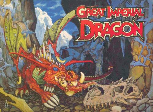 Mordax, the Great Imperial Dragon (Nick Bibby box art for his 1987 Citadel miniature)