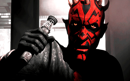 Darth Maul Wielding Different Lightsabers, Featuring: His Original Double-bladed Lightsaber, The Working
