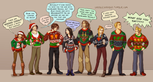 skribleskrable: Ho ho ho! Laguna bought everyone some nice christmas presents, even Seifer! Then h