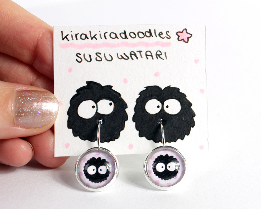kirakiradoodles:  New kawaii Sailor Moon and Ghibli jewelry in my Etsy shop ^-^