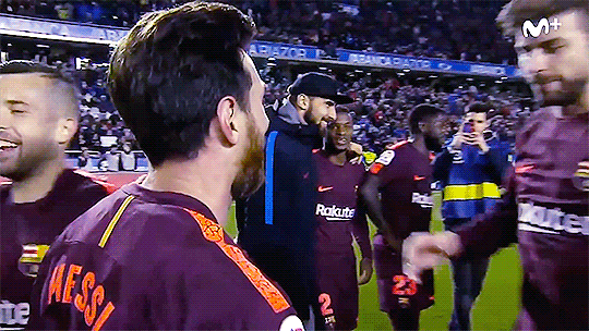 ciiromessi:  Piquessi after the win against   Deportivo de La Coruña, a win that