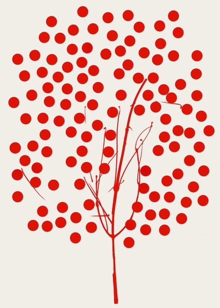 youcannottakeitwithyou:elisemesner: Tree of Life Red Art Print by Garima Dhawan