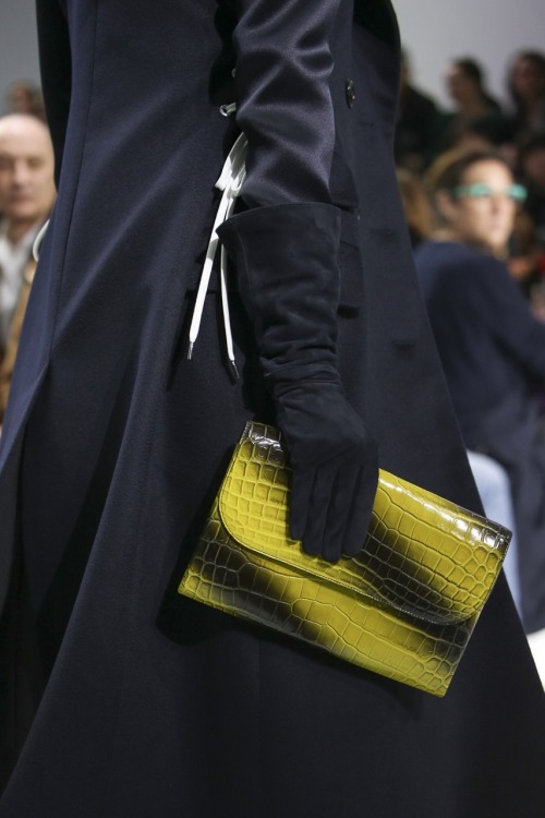 Double Animal Print As We Can See Honey Bee Stripes On Top Of Crocodile Print At Christian Dior AW14!