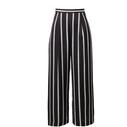 FINDERS KEEPERS Black Dot Culottes ❤ liked on Polyvore (see more polka dot trousers)