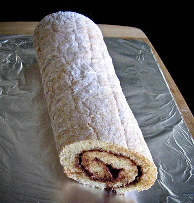 Roulade Cake (good for Yule Log)Ingredients¾ cup cake flour½ tsp baking powder½