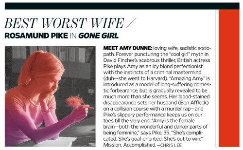 gonegirlbyeee: Entertainment Weekly’s ‘Best and Worst’ Issue 2014