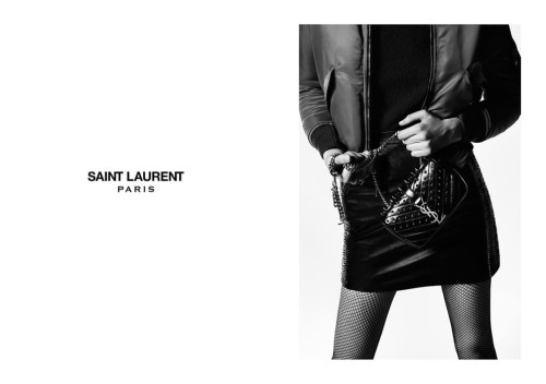 Saint Laurent. Ad campaign FW1516Creative Director: Hedi SlimanePhotos: Hedi SlimaneModel: Katy Dron