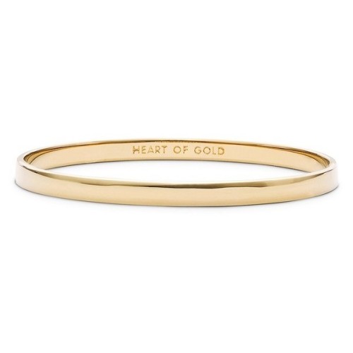 Women&rsquo;s kate spade new york &lsquo;idiom - heart of gold&rsquo; bangle ❤ liked on Polyvore (se