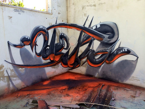 artisticstuffetc:  Something Artistic Blog asylum-art: Odeith: Graffiti Rider since ‘96 - Lisboa Portugal via Tumblr 
