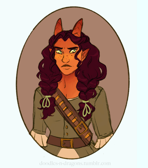 Another new child for me! Lottie Finch, Tiefling Ranger in a western setting we’re playing while our