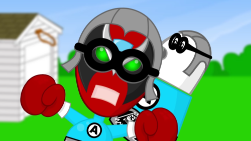 Redrew A Screenshot From An Aquabats Thing.