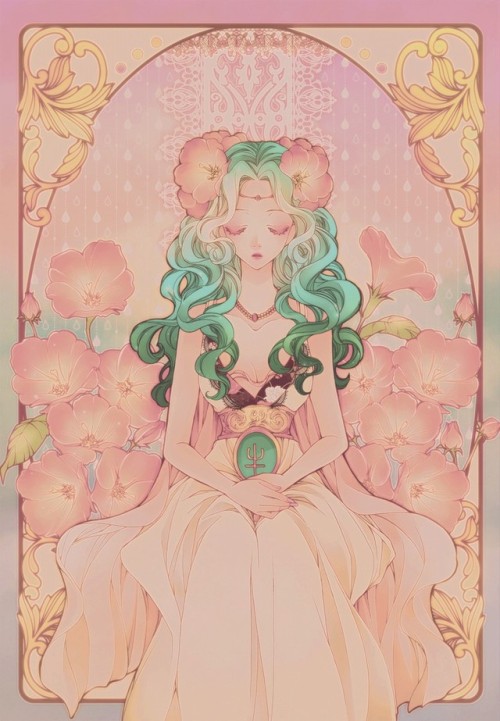 moonlightmonoblogs: Sailor Neptune -  Michiru Kaioh Artist: SIZH Twitter: @sizh00 Disclaimer: A