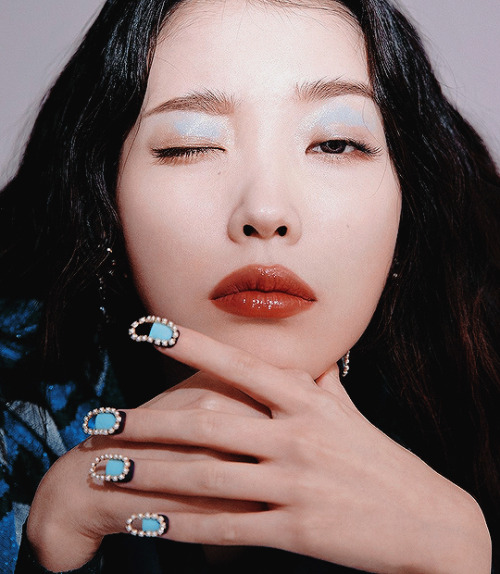 yourghostcat:IU photographed by Mok JungWook for Vogue Korea, May ‘21 | Nails by Jisook Choi 
