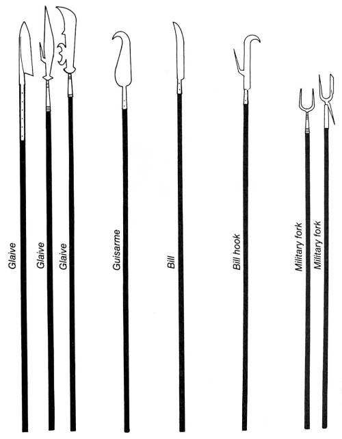 oldschoolfrp: Encyclopedic polearm typology from Gary Gygax’s “Appendix T: The Nomenclature of Polea