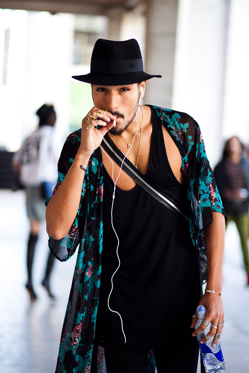 villainloveshero:  Willy Cartier STREETSTYLE | Mercedes-Benz Fashion Week NEW YORK