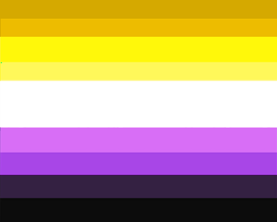 Nonbinary quasi/queerplatonic flag for a very special enby - and all enbies in qprs ^^Not requested 