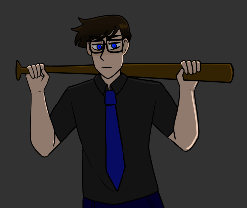 illogicallyinclined:logan with a baseball bat, what crimes will he commit