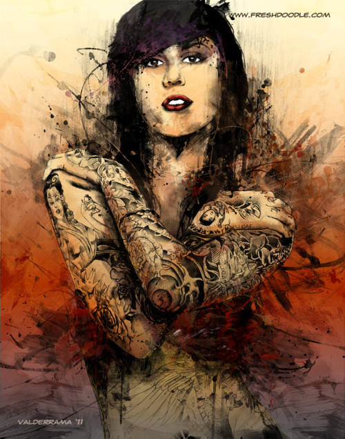 thevisualwall:Kat Von Doodle-icious by thefreshdoodle