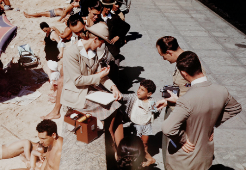 Lee and Mary Blair photographed by Hart Preston during Walt Disney’s South American Goodwill Tour, c