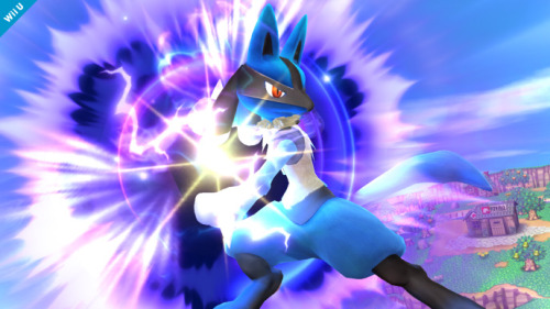 supersmashbrospics: Lucario Fights with the Power of Aura!