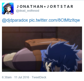dead-wolfwood:  a japanese twitter is friends with me and they really love jonathan