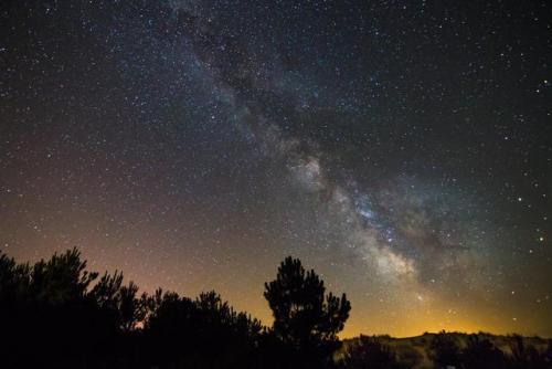 [OC] On of my first milky way shots. Taken in France at the coast of Dune du Pilat. [1920x1280]