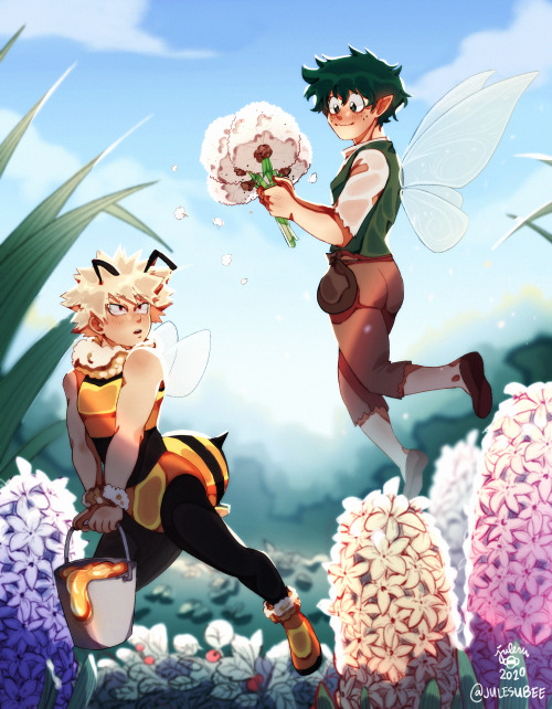 The Fairy and the Bumblebee BakuDeku AUThis is my own little sweet AU for these two&hellip; Deku