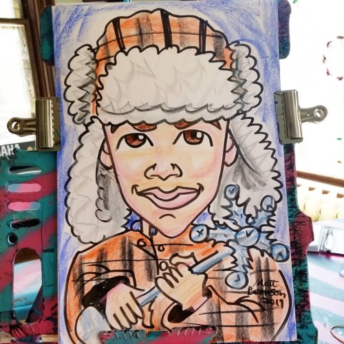 Caricature done at Follow Your Art during the Home For the Holidays event.    . . . . . . . . #art #drawing #caricature #caricatures #caricaturist #carandache #neocolor1 #portrait #cartoonportrait #livedrawing #ink #molotow #cartoonportrait #artistsonig