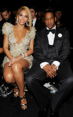 Beyonce and Jay Z in the Grammy Audience 