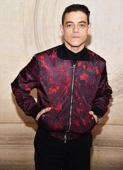 lokilaufeysons:Rami Malek attends the Christian Dior Haute Couture Spring Summer 2017 show as part of Paris Fashion Week on January 23, 2017 in Paris, France.