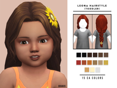 Leona Hairstyle & Sunflowers [Toddler]Hairstyle Leona Hairstyle is a long hairstyle for toddlers