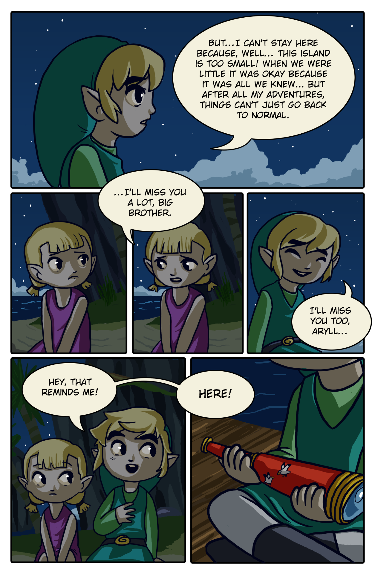 kianaart:  wind waker comic i’ve been working on for the past week. takes place