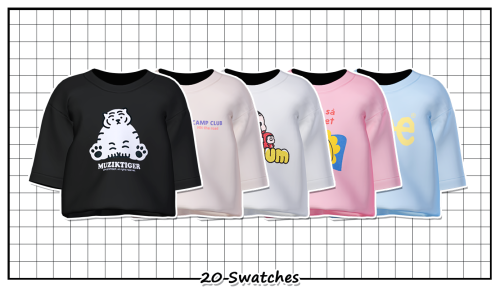 ► Special Child T-Shirt + SkirtNew MeshAll LOD’s20 / 28 SwatchesHQ CompatibleTeen to EldersDOWNLOAD 