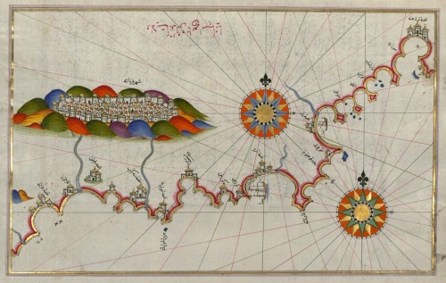 publicdomainreview:The maps of Piri Reis, a 16th-century Ottoman Admiral famous for his maps and cha