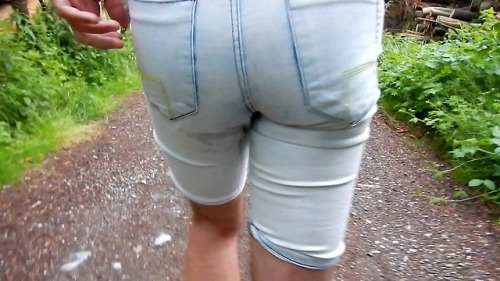 ipmypantz:  femboydl:  walk of shame - back home in wet jeans shorts. honestly it is not very obvious.http://femboydl.tumblr.com/archive   You do the walk if shame the best! 