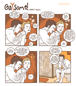 gaysomecomic:  20. Dirty talk